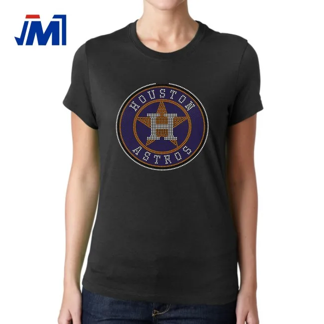 Source Hot Sell Houston Astros Iron on rhinestone transfer design wholesale  on m.