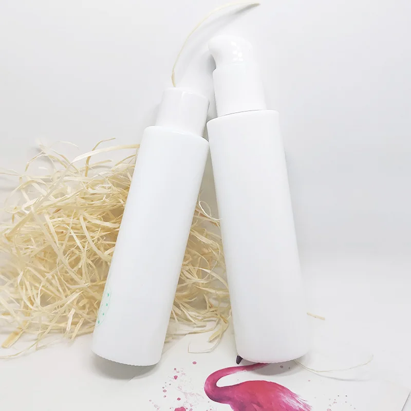 Lotion Pump White Opal Glass Square Porcelain Cosmetic Pump 30ml Ceramic Lotion Bottle