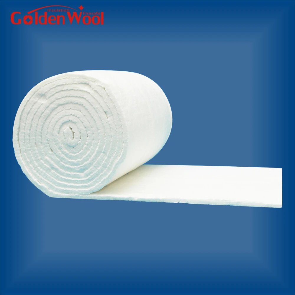Ceramic Wool Blanket 128 Density for Steam Pipe Insulation