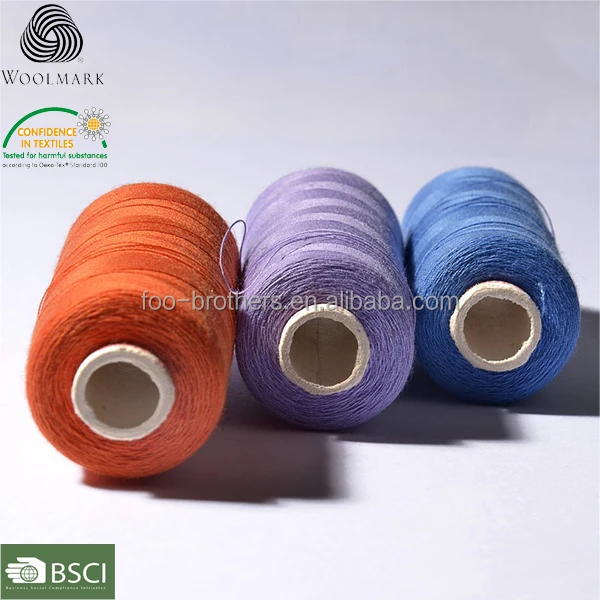 Пряжа из 100% шерсти оптом, прядильный спиннинг из мериносовой шерсти