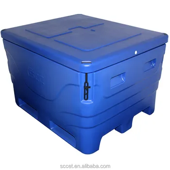 Large Insulated Plastic Blue Fish Tubs For Seafood - Buy Large Plastic ...