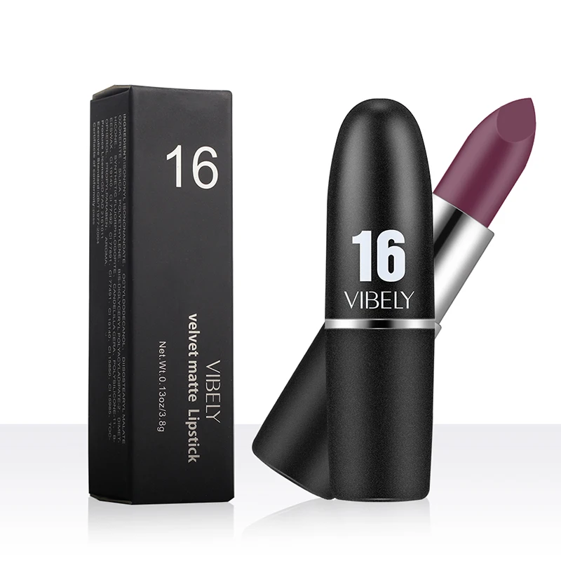 Cheap Price Black Lipstick Bullet Lipstick Velvet Matte Lipstick Buy