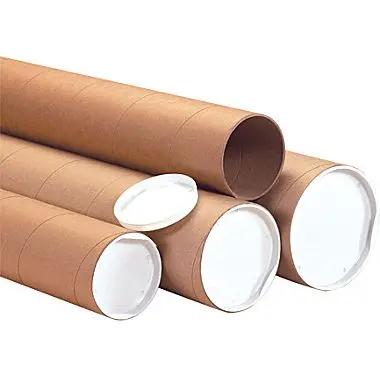 Custom Recycled Kraft Paper Cardboard Cylinder Poster Packing and Mailing Tube