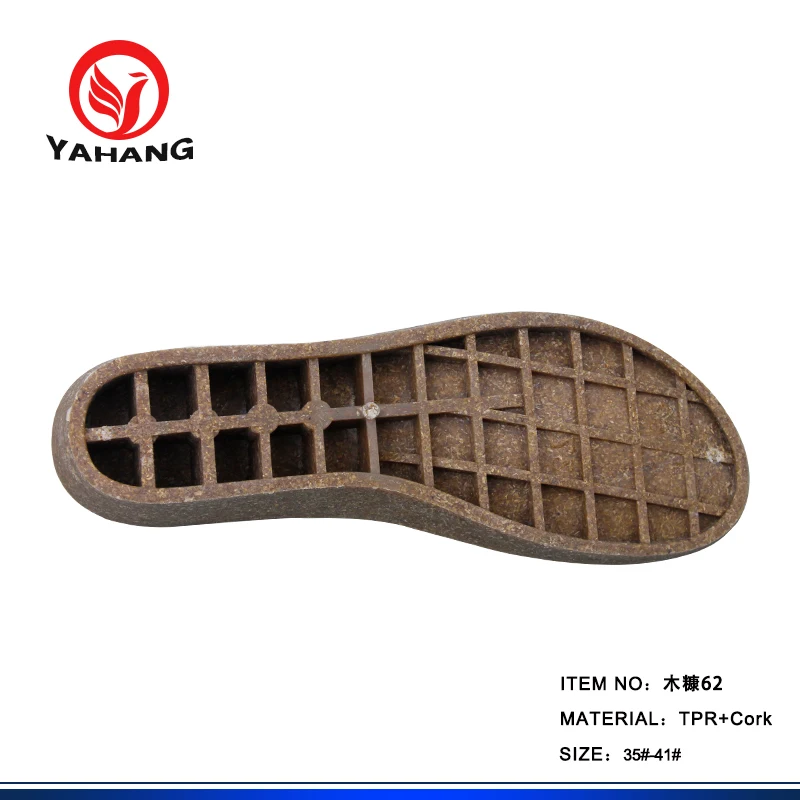 Cork Soles for Shoe Making Ladies Wedge Sole