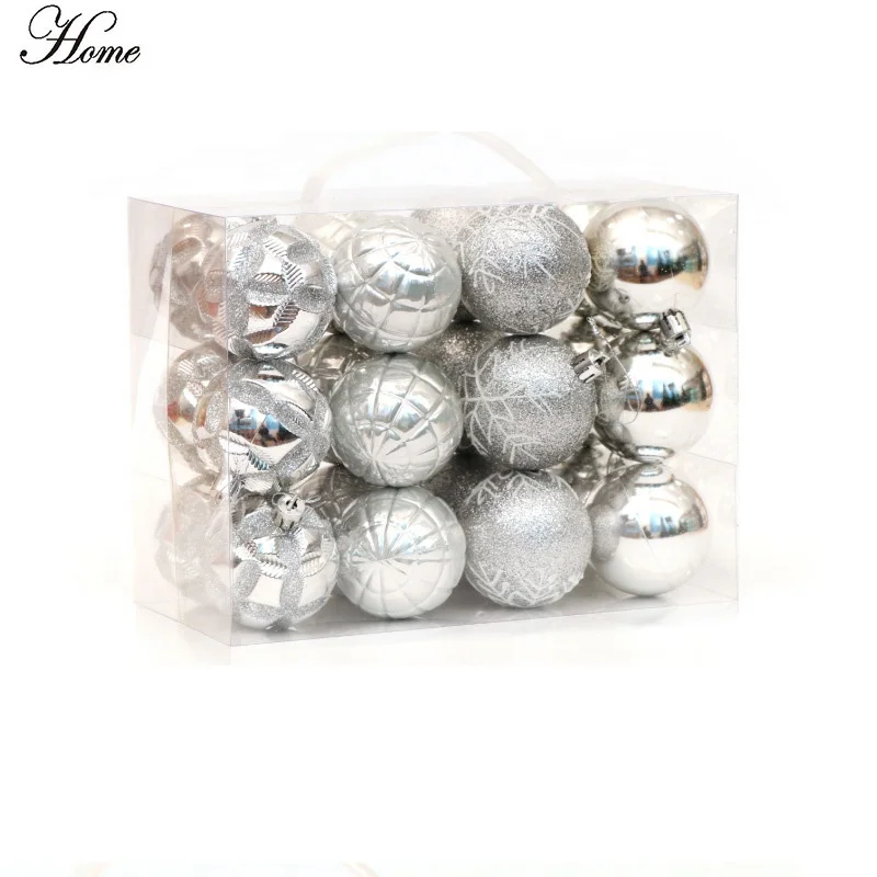 
 Рождественские украшения, декоративный шар, пластиковый Рождественский шар для елки  