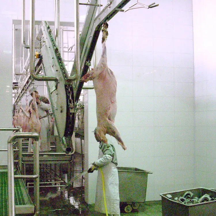 Slaughter line beat price halal stainless steel sheepskin puller