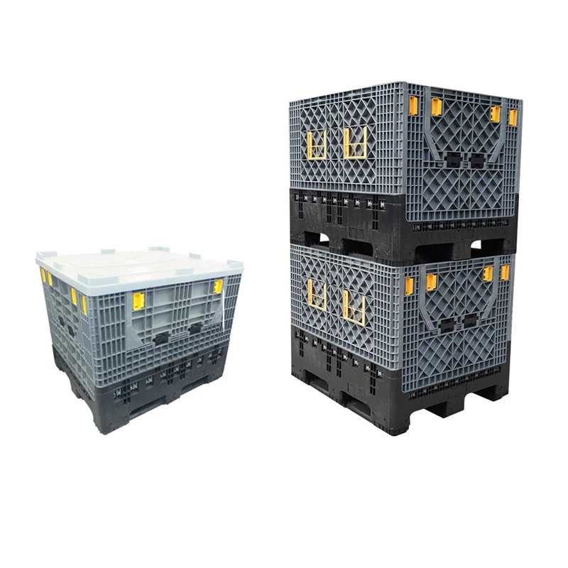 800L Foldable and Reusable Large Plastic Pallet Bin for Sale