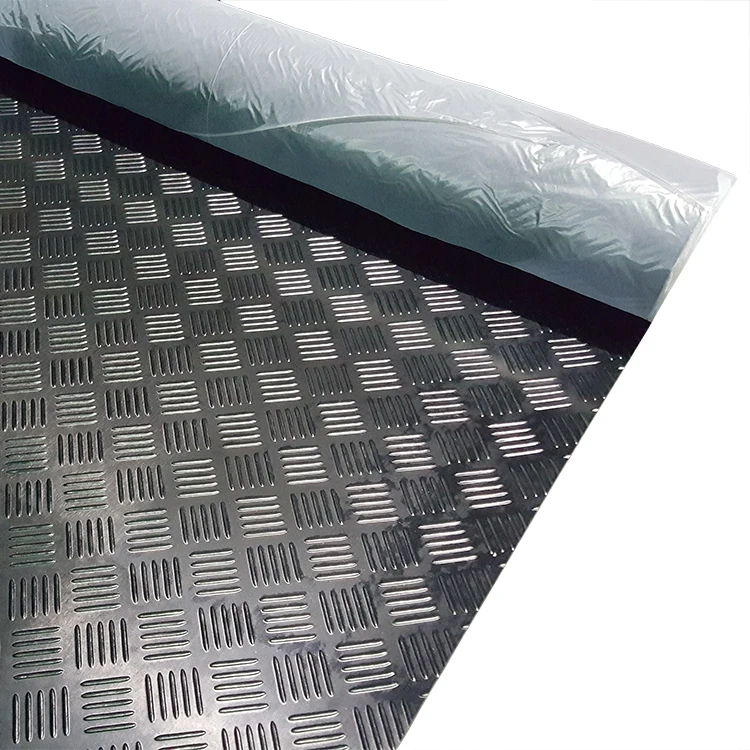 Heavy Duty Checker Plate Rolled Rubber Mat Chequer Plate Garage 