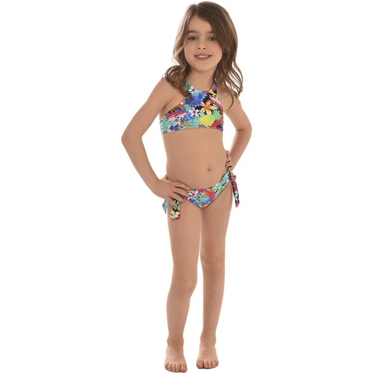 19 Sweet Little Girl High Neck Child Bikini Small Girl Bikini Kids Swimsuit Buy Swimsuit 19 Kids Swimsuit Little Girl Swimwear Product On Alibaba Com