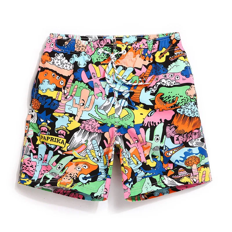 Watercolor Art Animal Lion Mens Swim Trunks Quick Dry Beach Shorts with  Mesh Lining Swim Shorts Board Shorts-XL Multicoloured