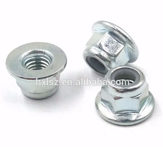 DIN 6926 M5-M16 Flange Nylon Lock Nut - Steel Zinc Plated