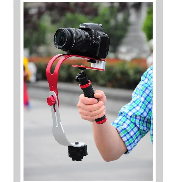 Pro Handheld Steadicam Stabilisateur vidéo Poignée grip Steady support pour  Canon Nikon Sony Caméra Cam caméscope DV DSLR – Poignée en caoutchouc