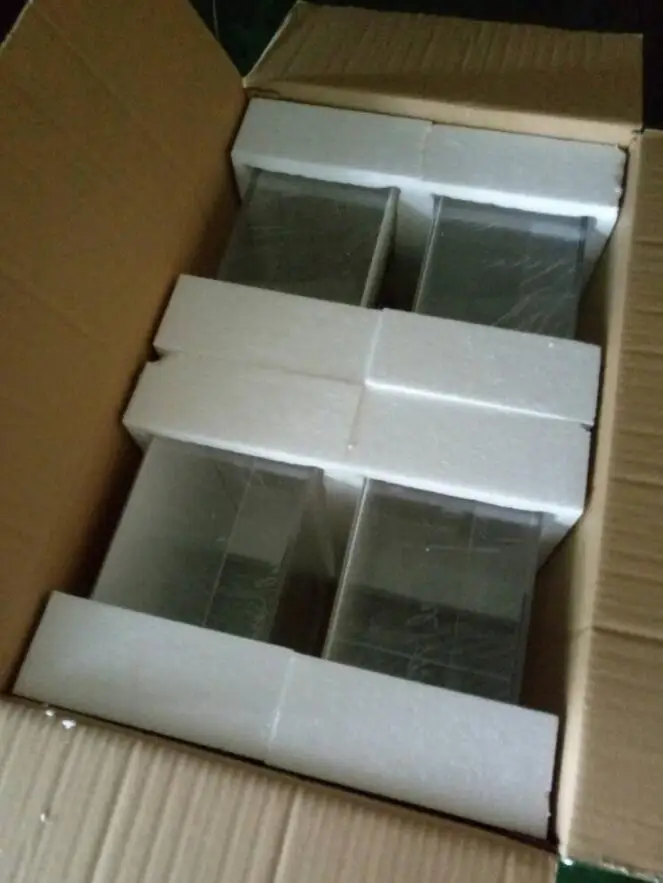 
Оптовая продажа, прозрачная акриловая витрина с кубическим отсеком на заказ 