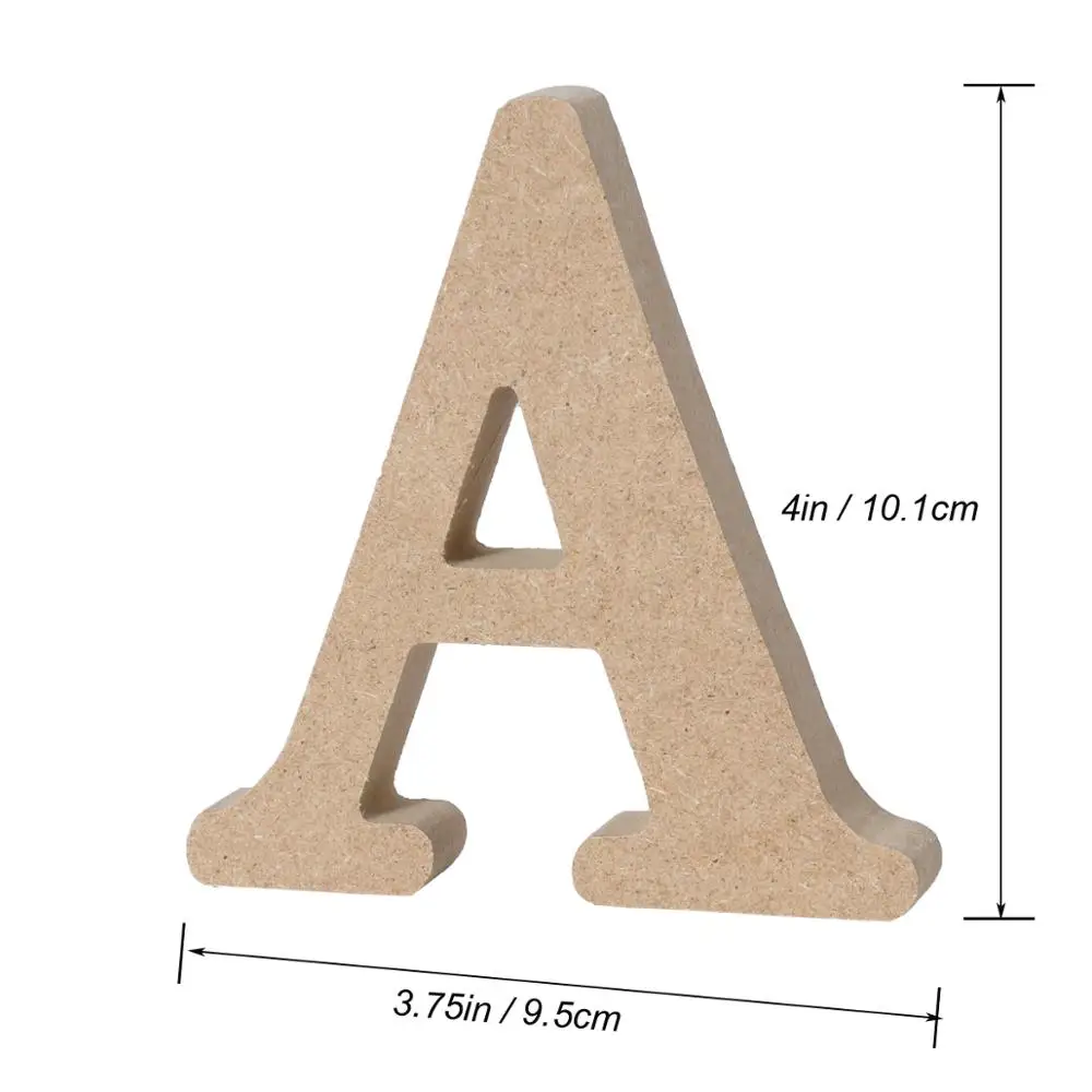 VORCOOL Wooden Alphabet Letters Plaque Wall Home Office Wedding Party Decoration VORCOOL Wooden Alphabet Letters Plaque Wall Home Office Wedding Party Decoration