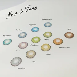 aFancy Pro Wholesale Fast Delivery 3-Tone Colored Contact Lens Eye Contacts Factory