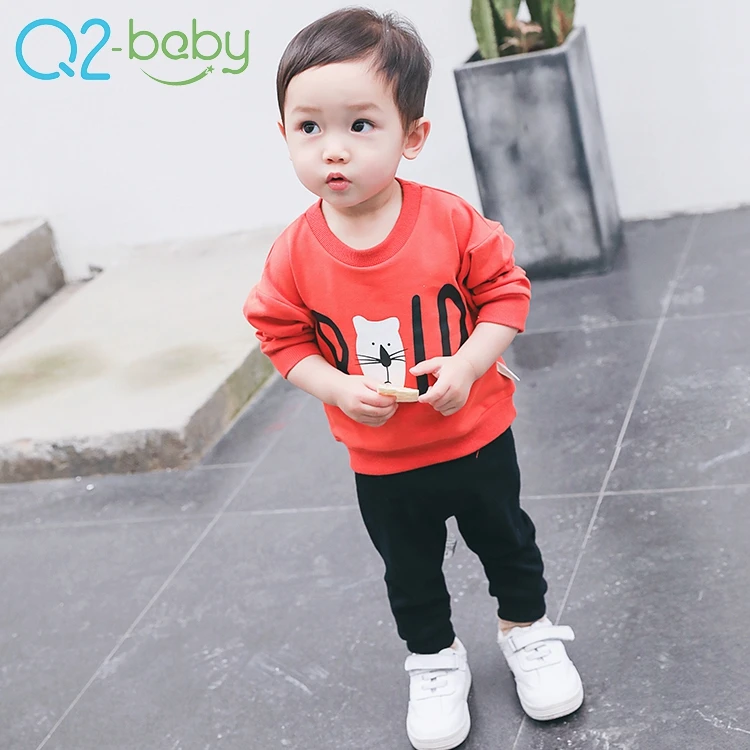 Хлопковая рубашка с круглым вырезом и аппликацией, топы для маленьких девочек и мальчиков, 1853