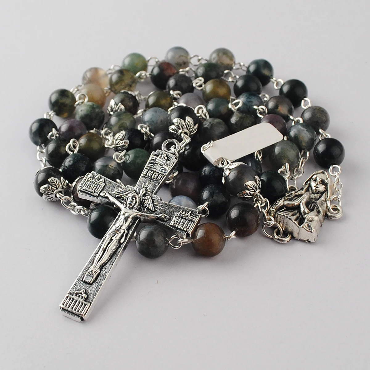 stone rosary necklace