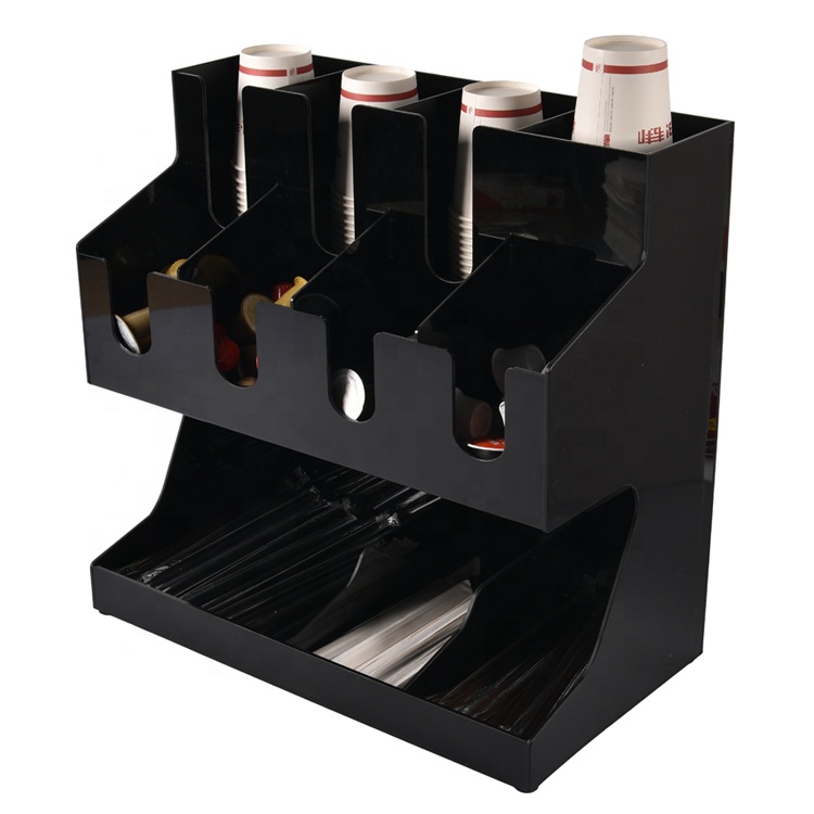 
3-уровневый Многофункциональный черный высококлассный акриловый Органайзер для приправ 3 Полки Крепкий материал Акриловые кофейные принадлежности для хранения 