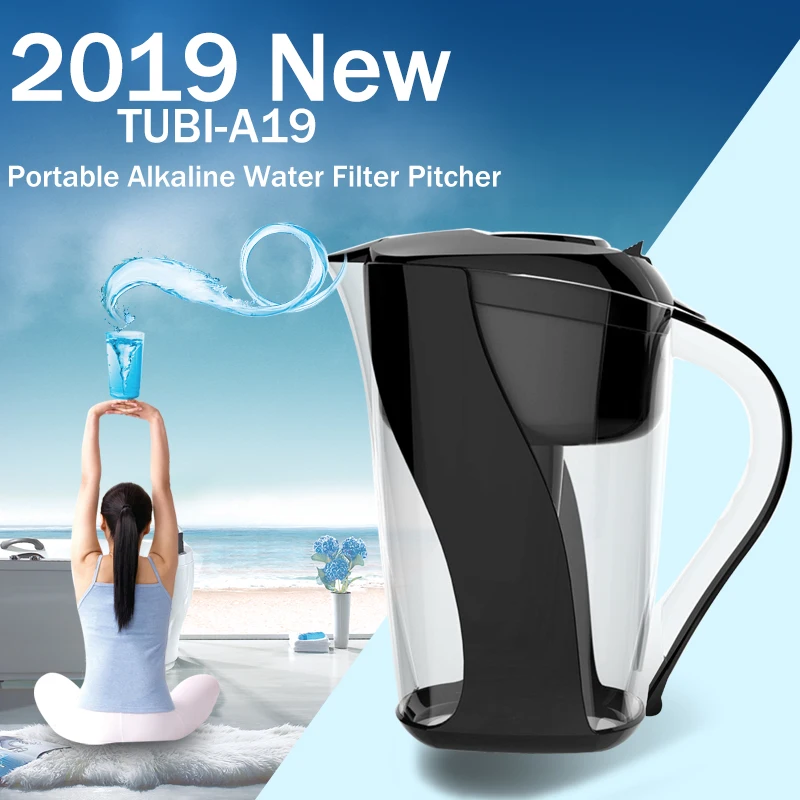 High Ph Alkaline Water Filter Pitcher With Alkaline Filter Increases Ph