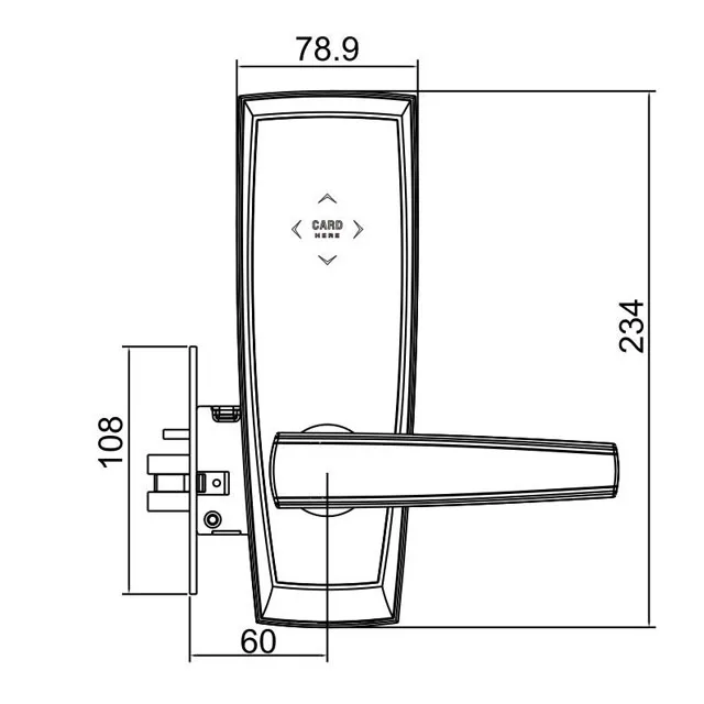 Rfid карты небольшой электромагнитных врезной smart lock