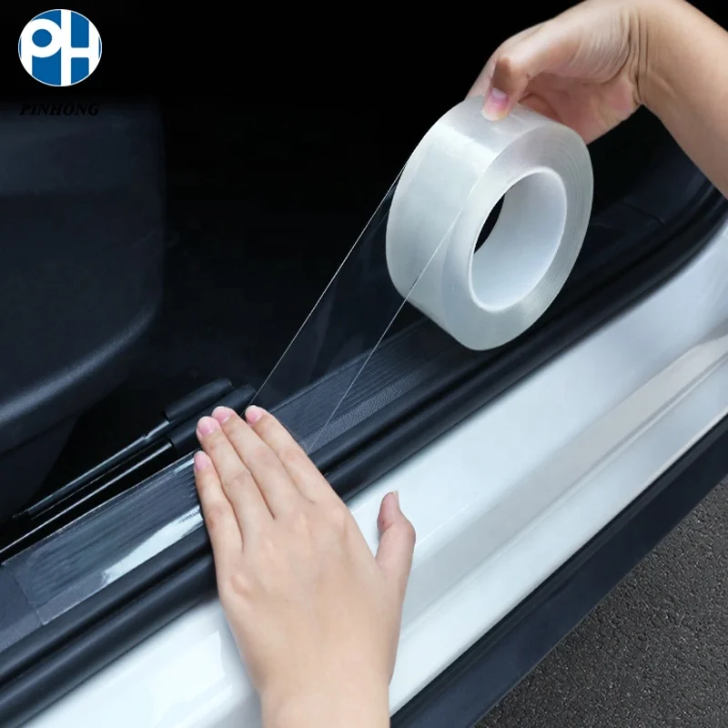Clear Car Door Sill Protective Film, Self-adhesive Protective Film For Most  Cars (10cm X 5m)