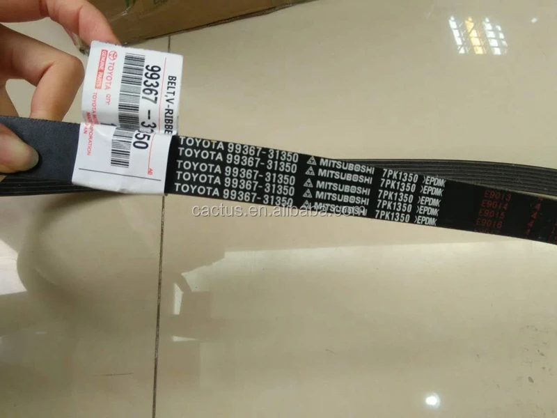 Car Auto Parts Fan Belt For Toyota Coaster Hzb50 9936731350 Vbelt