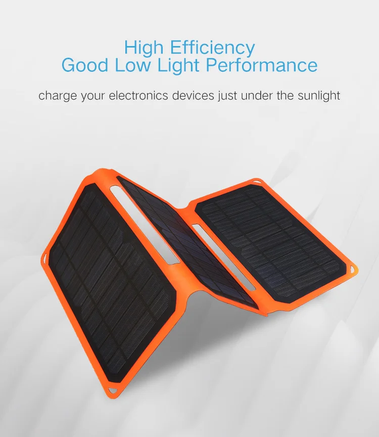 Flexsolar 15 Вт складное солнечное зарядное устройство портативное 7 Вт 5,5 В солнечная панель складное зарядное устройство для путешествий солнечное зарядное устройство
