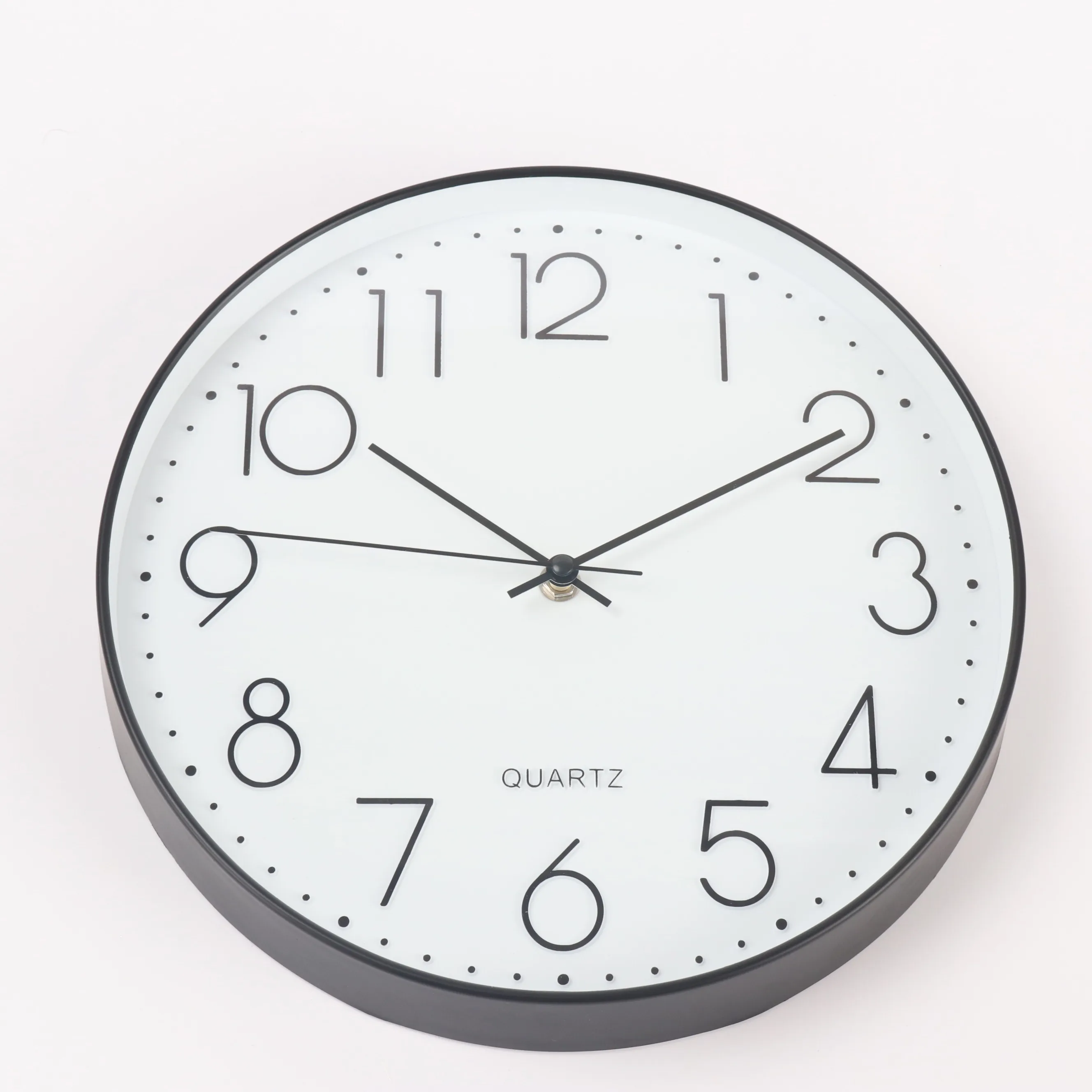 Modern Wall Clock For Living Room Home Office School Black Color