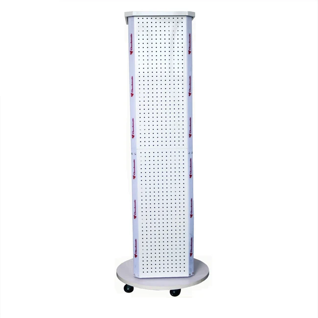 Floor Standing Rotating Pegboard Display Stand