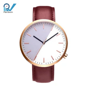 Professional Citizen Unisex Fashion High Quality Custom Made Stainless Steel Leather Strap 40mm Sapphire Crystal Pointer