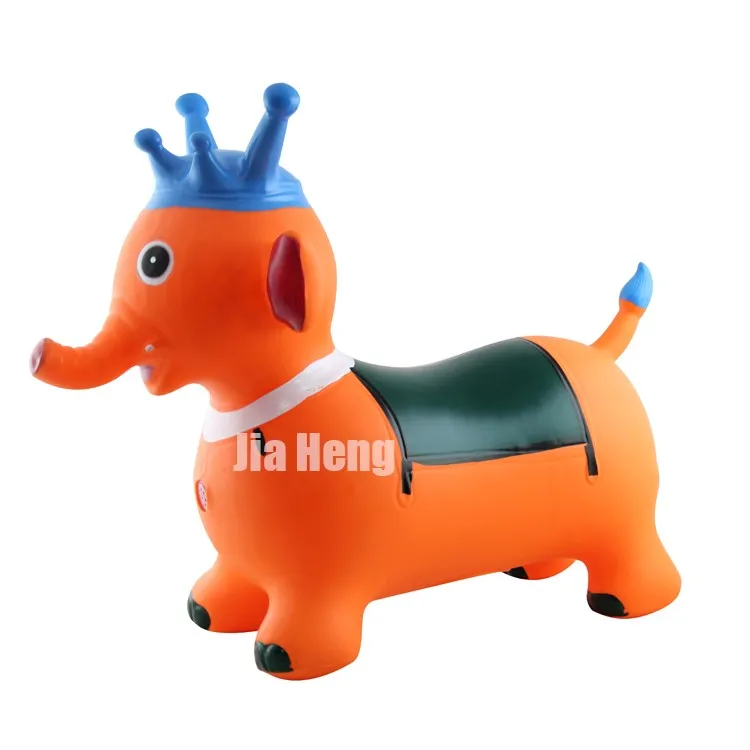 PVC Kids Animal Hopper Inflatable Elephant Bounce Mount Toy Outdoor