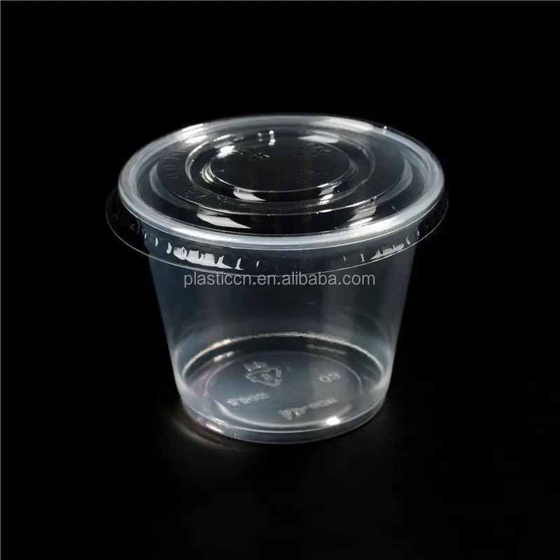 High Quality Transparent Disposable Sauce Cup 30ml Small Pudding Ice Cream  Jelly Takeaway Packaging Cups with Lid - China Polylactic Cup and  Polylactic Acid Cup price