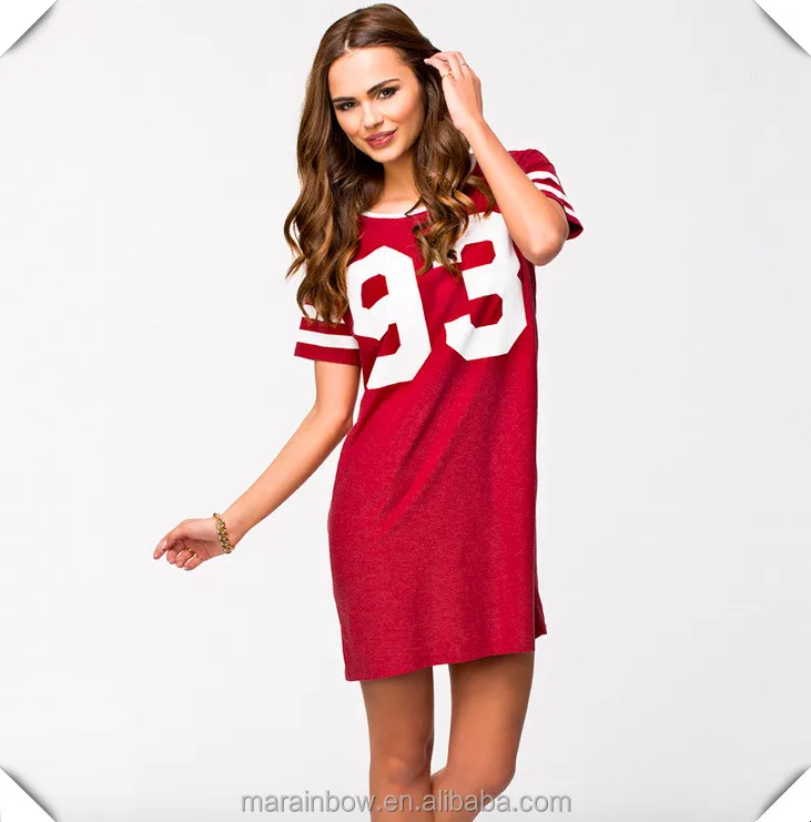 women's baseball jersey dress