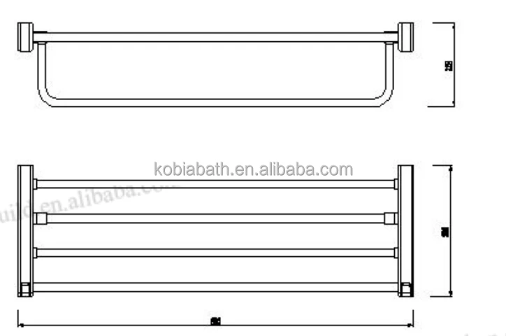 
 F3012WH настенные декоративные ванной полотенце бар  