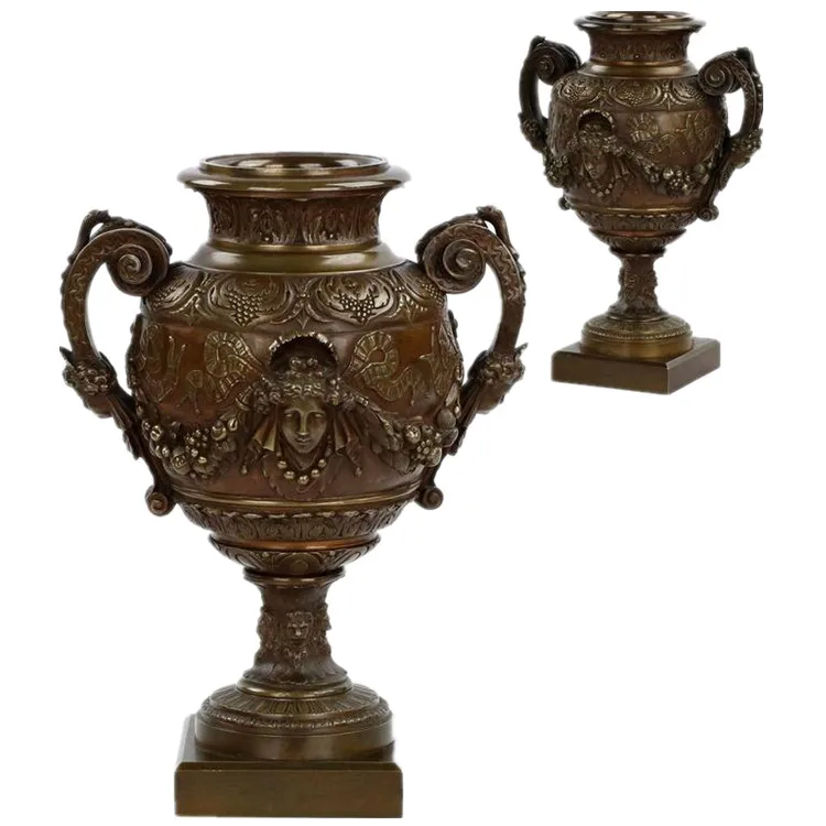Messing Bronze Vase Dekoration 