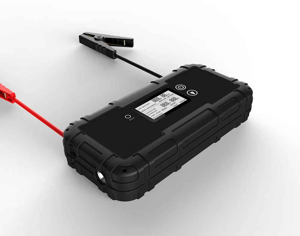 Автомобильный конденсатор пусковое устройство 6000 мАч с быстрой зарядкой кабелями пускового устройства 100000 жизненных