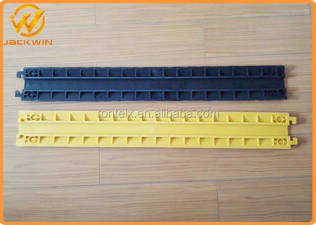 1000mm Yellow or Black Flexible Floor Event Plastic 1 Channel Cable Tray -  China Cable Tray, Cable Protector