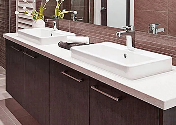 Pure White Stone Countertop Kitchen Top or Vanity for Hotel