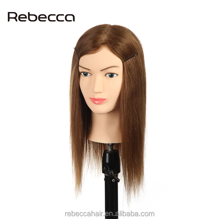 Buy Wholesale China Rebecca Real Human Hair Mannequin Head Cosmetology  Dummy Doll Heads Training Head Hair Extension & Hair Extension at USD 37.2