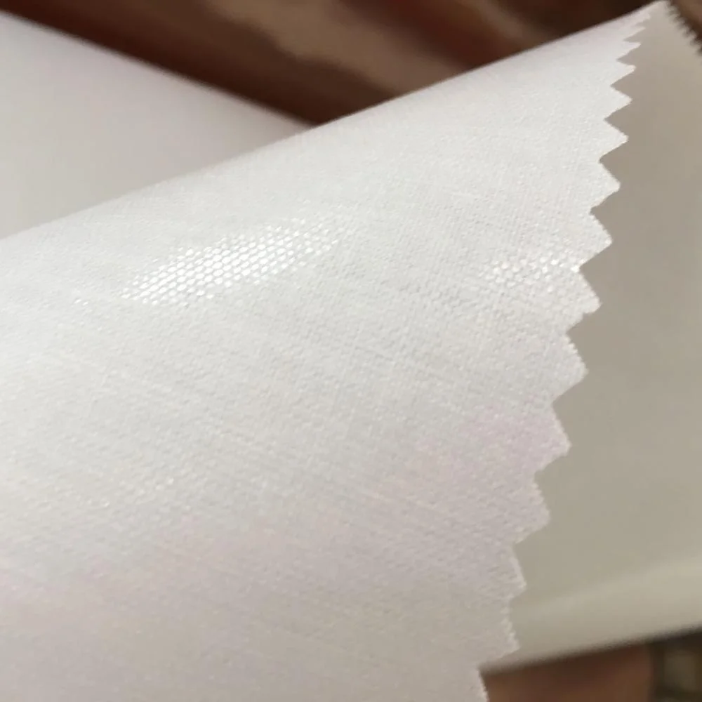 Thermo Fusing Woven Interlining Fabric Fusible Necktie Interlining for Suit Shirt Collar Fusing With Glue Manufacturer Supply