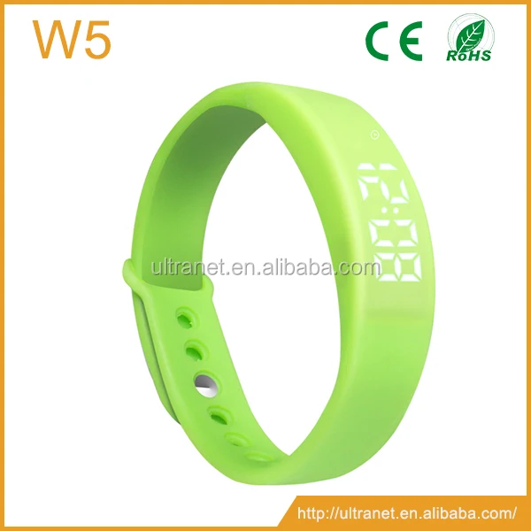 W5P Multifunctional USB LED Smart Bracelet 3D Pedometer & Sleep Monitor & Calorie Counter Black