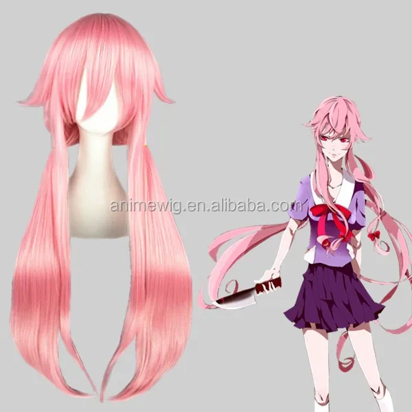 Wigs The Future Diary Gasai Yuno Synthetic Anime Cosplay Wig Party Wig, Hig...