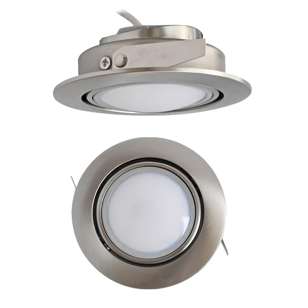 Упаковка из 3 IP44 светодиодных потолочных светильников утопленные потолочные регулируемые светодиодные светильники с регулируемой