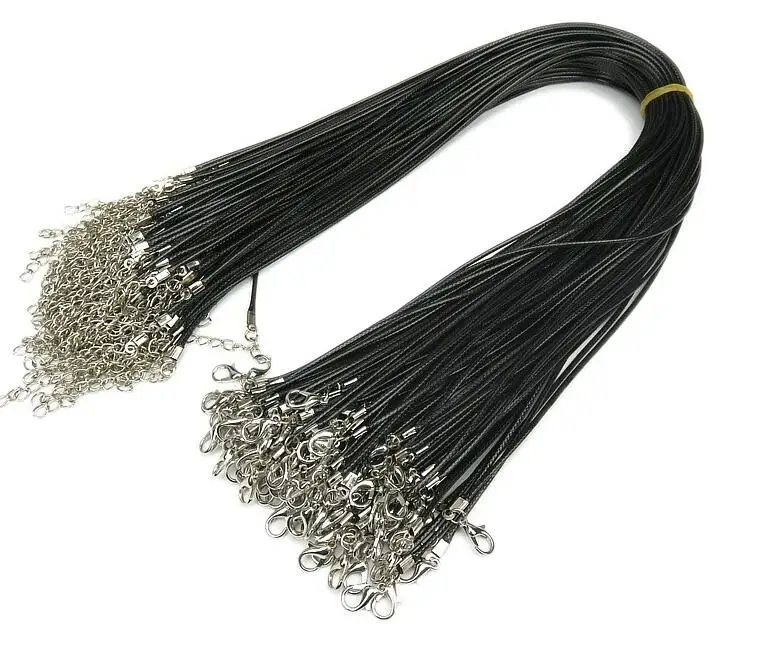 Black L382mixed Pu Ribbon Necklace Cord 
