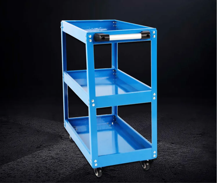 Iron Handling Equipment Three Layer Wholesale Heavy Duty Fold and Extend Moving Dolly Tool Cart
