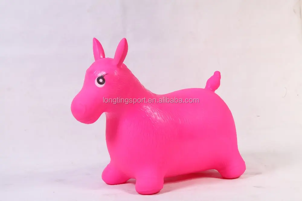 Пластиковые прыгающие игрушки-животные с музыкой для детской езды