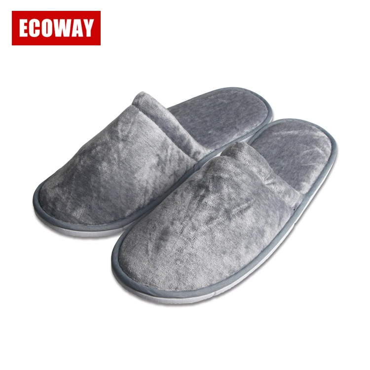 custom velvet slippers
