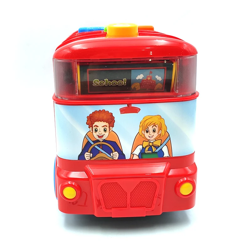 Детская развивающая игрушка Многофункциональный школьный автобус с алфавитом пластиковая для детей