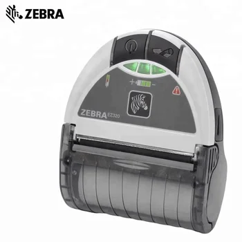 Original Zebra EZ320 Portable Pocket Printer Mini Mobile direct thermal Printer Support Printing 1D&2D Barcode/QR Code