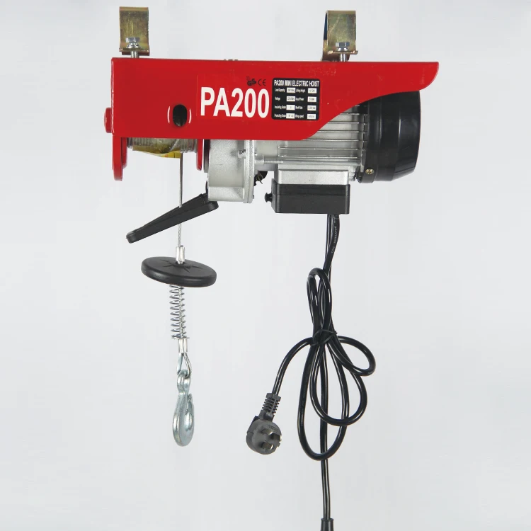Pa100 P200 Pa1200 400kg Miniature Mobile Light Duty Mini Electric Rope